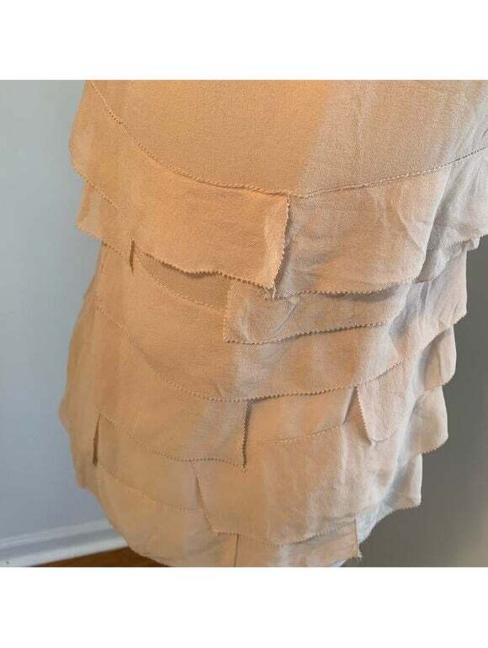 Moda International Ruffled Tank Sz S - Picture 3 of 4
